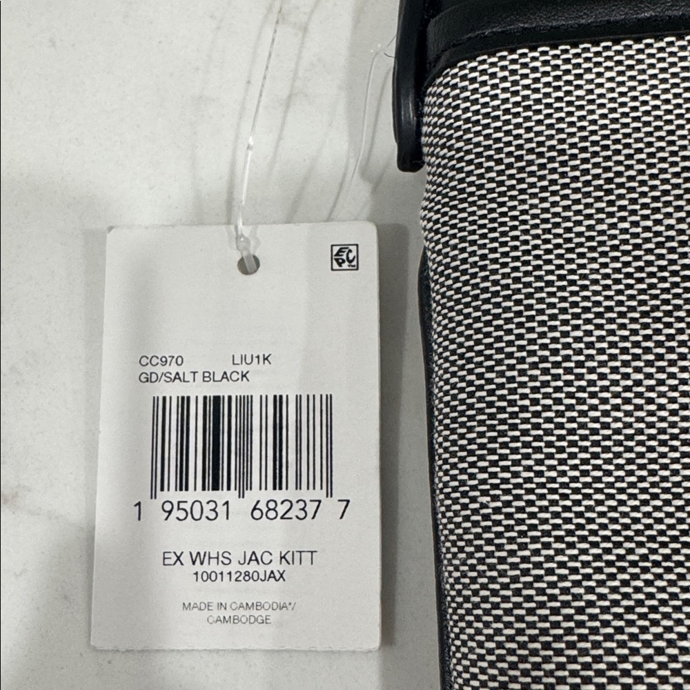 NWT Coach Leatherware Black and Gray Crossbody Bag - Picture 8 of 8